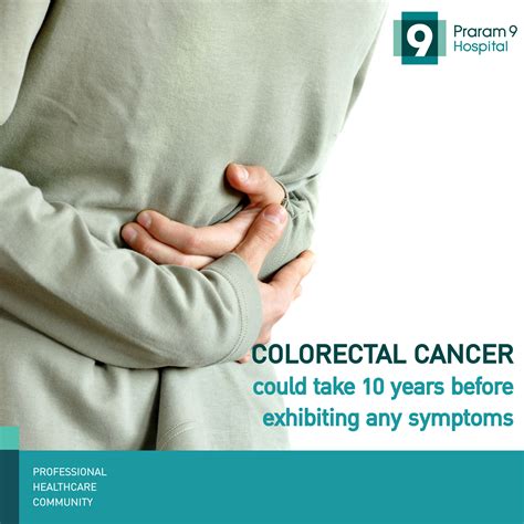 Colorectal cancer could take up to 10 years before exhibiting any ...