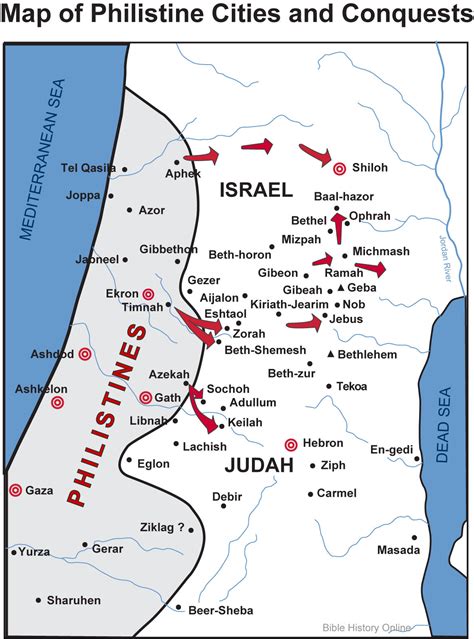 Philistines Map