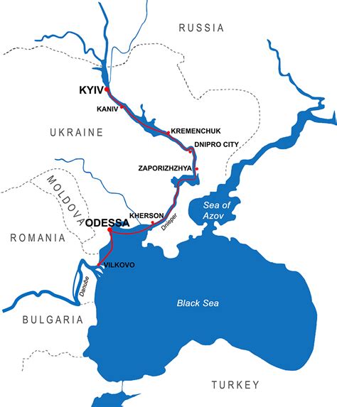 30 Dnieper River On Map - Online Map Around The World