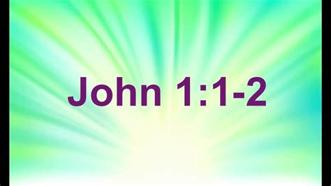 John 1:1-2 - Bible Memory Verse Song for Kids - John 1:1-2 - Bible Portal