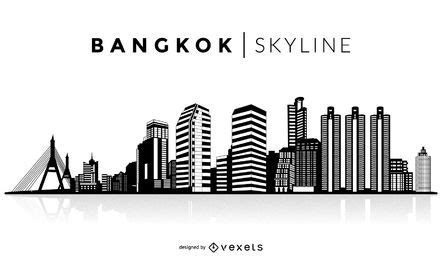 Bangkok Silhouette Skyline Vector Download