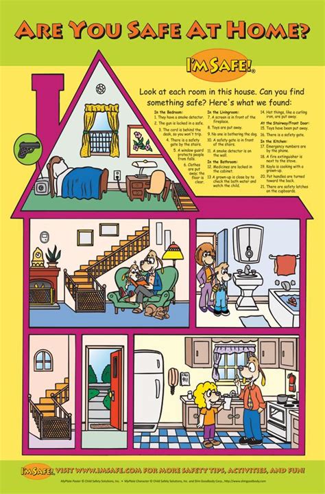 5-2100 "Are you Safe at Home? Classroom Poster | I'm Safe