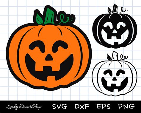 Halloween Pumpkin SVG Halloween Svg Pumpkin Face Cut File | Etsy