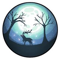 Moonlight Deer - 200x200 Pixelart by FluffZee on DeviantArt