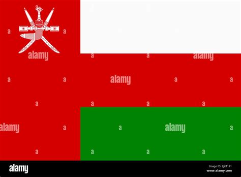 Flag of Oman. Omani national banner and patriotic symbol. Official ...