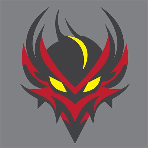 2D Mutant Logo Design Yellow Black and Red Combination Color 23133024 Vector Art at Vecteezy