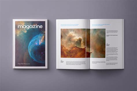 Free A4 Magazine Mockup PSD - Good Mockups