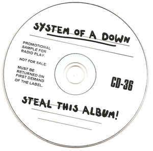 System Of A Down - Steal This Album! (CD, Promo, Sampler) | Discogs