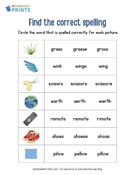 Practice Spelling Words Worksheets - buickcafe.com