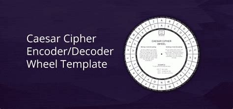 Caesar Cipher Wheel Printable PDF - Bob McKay's Blog