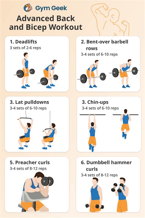 Back and Biceps Workout - Gym Geek