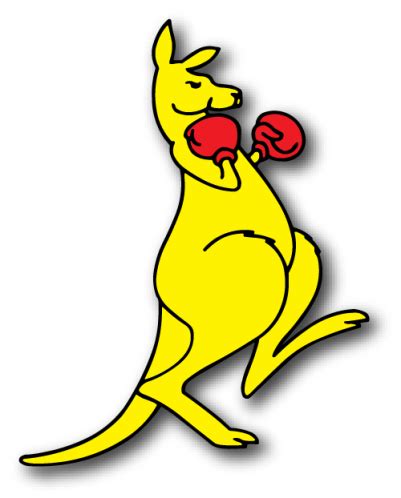 Buy Boxing Kangaroo Printed Die-Cut Sticker | The Art of Stickers Australia