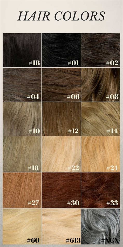 Chestnut Blonde Hair Color Chart