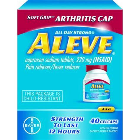 Aleve Soft Grip Arthritis Gelcaps, 40 ea - Walmart.com - Walmart.com