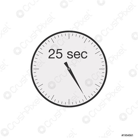 Simple 25 seconds or 25 minutes timer Stock Vector illustration - stock ...