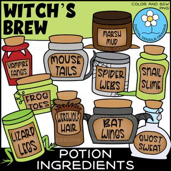 Witch's Brew Clipart - Halloween Clipart by Digital Doodle Designs