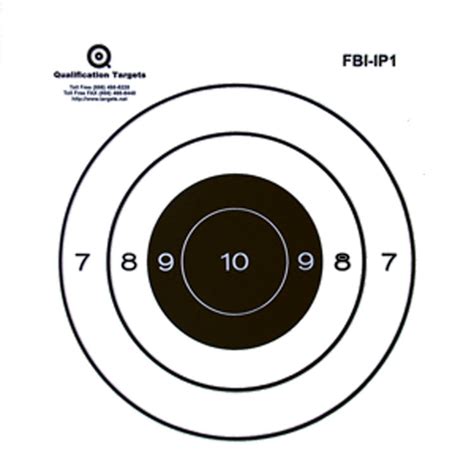 FBI-IP1 Paper Target – Qualification Targets Inc