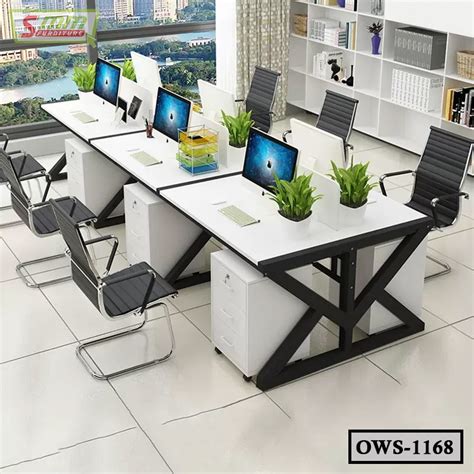 Modern Office Employee Desk With Partition Price in BD OWS-1168 - SMMBDSTORE - Online Furniture ...