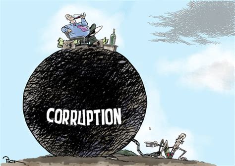 Corruption power By Popa | Politics Cartoon | TOONPOOL