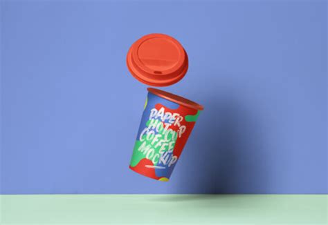 Anti-Gravity Coffee-Cup Mockup - Mockup World