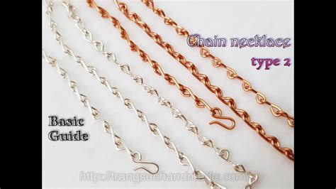 How to make simple chain necklace - Basic Guide 503 - YouTube