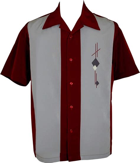 1950s Style Men's Shirts- Bowling, Hawaiian, Rockabilly Shirts