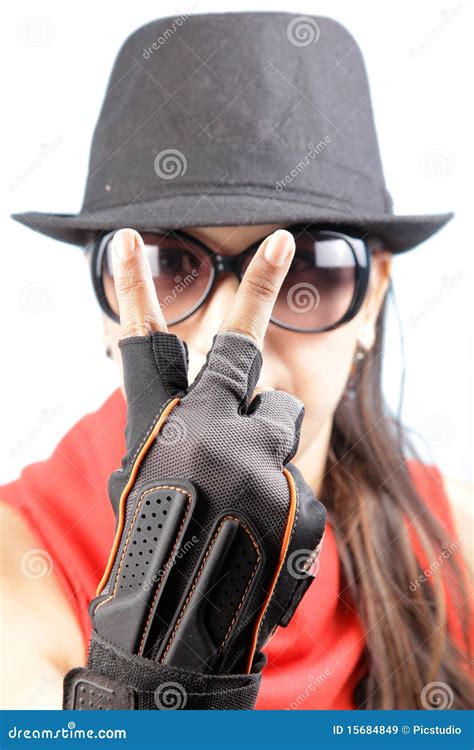 Victory sign stock image. Image of stylish, victory, studio - 15684849