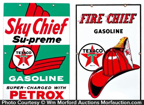 Antique Advertising | Texaco Sky Chief Signs • Antique Advertising