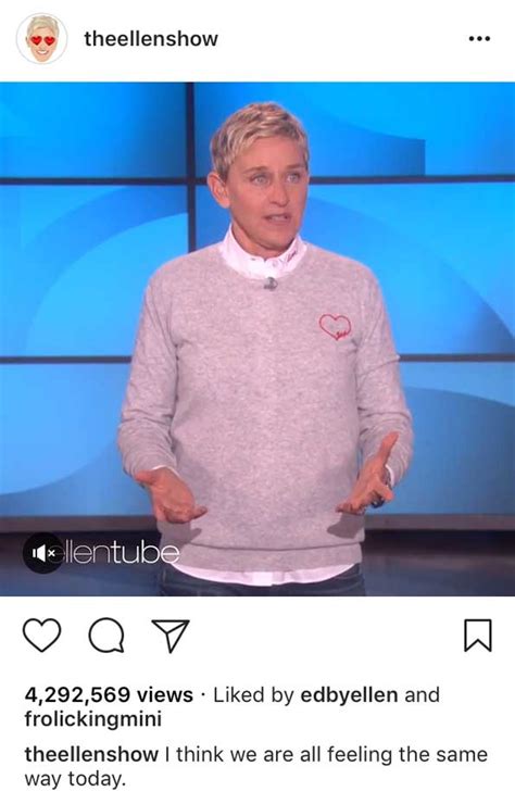 Ellen DeGeneres: “Care. Love. Be outraged. Be devastated. Just don’t give up. The world needs ...