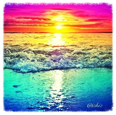 Rainbow Sunset | Rainbow sunset, Beautiful sunset, Nature pictures