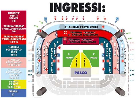 Stadio Olimpico Seating Plan