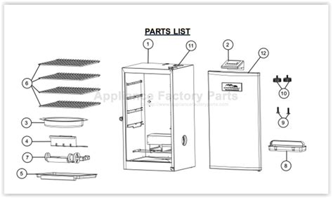 Masterbuilt Propane Smoker Parts Diagram