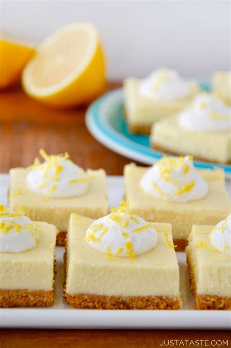 Easy Lemon Cheesecake Bars - Just a Taste