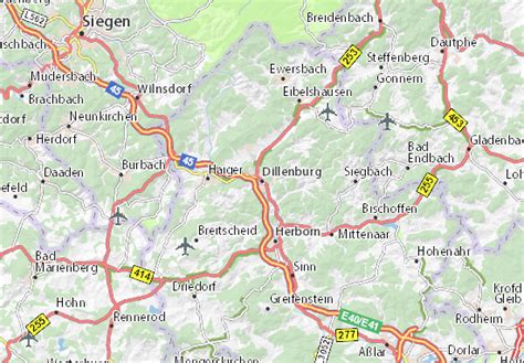 MICHELIN Dillenburg map - ViaMichelin