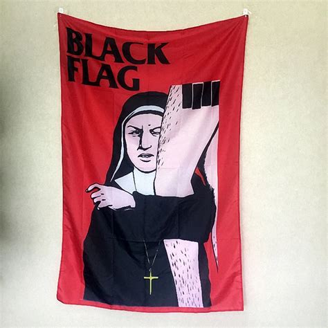 BLACK FLAG Rock Band Hanging Art Waterproof Cloth Polyester Fabric ...