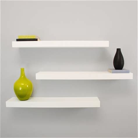 Nexxt Designs Floating Decorative Wall Shelf - 24-in - Set of 3 - White FN00294-5MC | RONA