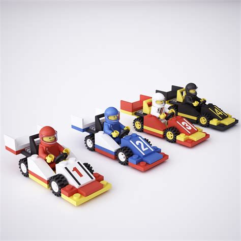 3d model lego race cars