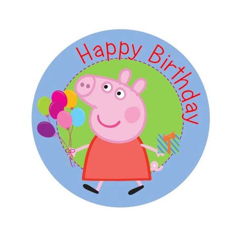 peppa-pig-edible-img | Peppa pig birthday, Pig birthday, Peppa pig ...