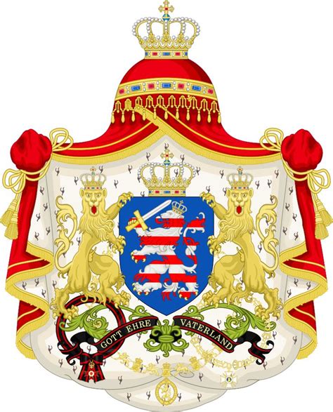 Coat of Arms of the Grand Duchy of Hesse and by Rhine 1806-1918 ...