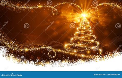 Magic Christmas Tree stock vector. Illustration of decoration - 34399749