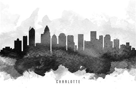 Charlotte Skyline Drawing at PaintingValley.com | Explore collection of ...