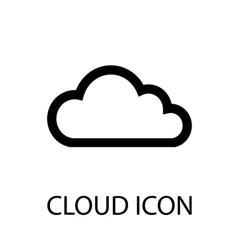 Cloud flat icon vector eps10, Cloud logo design simple 7022913 Vector ...