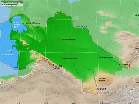 Karakum Desert Map