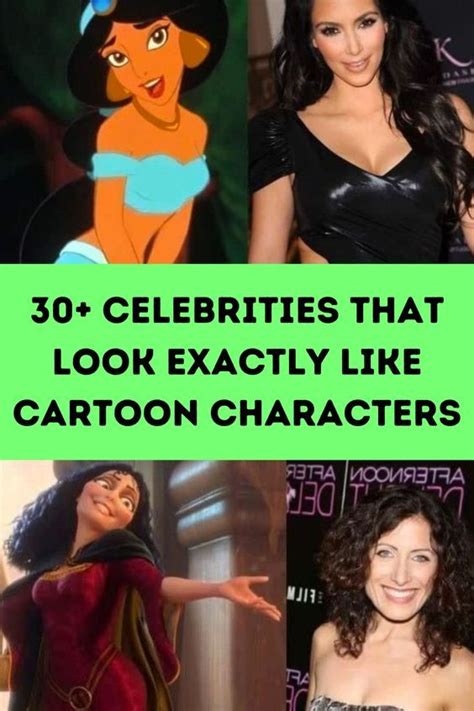 30 celebrities that look exactly like cartoon characters – Artofit