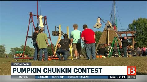 Pumpkin chunkin contest - YouTube