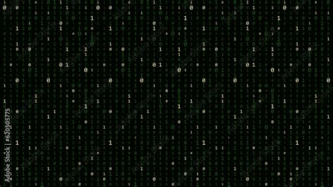 Matrix background. Cyber security with binary code. Rapidly falling ...