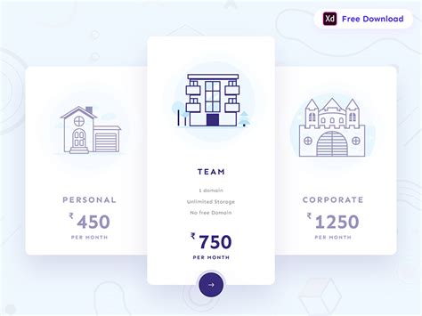 Pricing Plan UI Design | Free PSD Templates