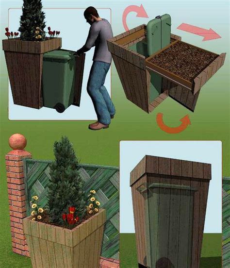 35+ DIY & CREATIVE TRASH CAN IDEAS YOU MUST HAVE – Best Home Decorating Ideas | Outdoor trash ...