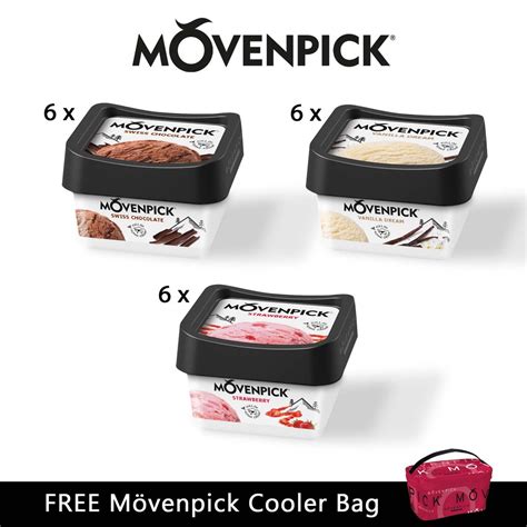 Movenpick Ice Cream 18 x 100ml Bundle (Assorted Flavours) Pack in Movenpick Cooler Bag | Shopee ...