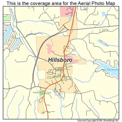 Aerial Photography Map of Hillsboro, MO Missouri